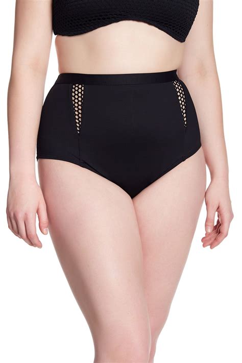 Meshed Up High Waisted Bikini Bottom Plus Size By La Blanca Swimwear On Nordstromrack High