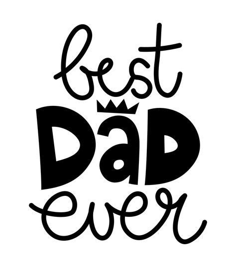 Best Dad Ever Lovely Fathers Day Greeting Card With Hand Lettering