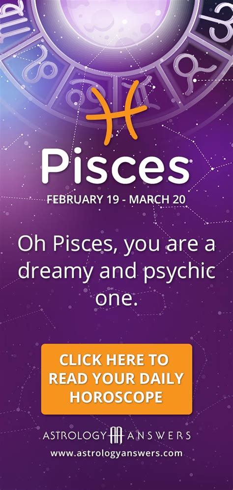 Pisces Daily Horoscope Astrology Answers Horoscope Pisces Aquarius