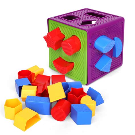 Buy Playkidiz Shape Cube Toddler And Baby Stem Building Sorting And