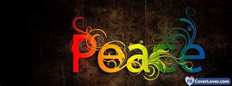 Peace Color Colorful Facebook Cover Maker