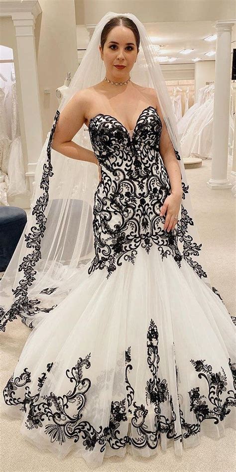 24 Black Wedding Dresses With Edgy Elegance Wedding Dresses Lace