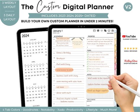 Remarkable Template Calendar 2023 2024 2025 All In One Digital Planner
