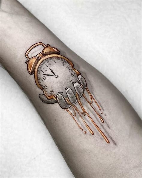 Top 77 Melting Clock Tattoo Designs Esthdonghoadian