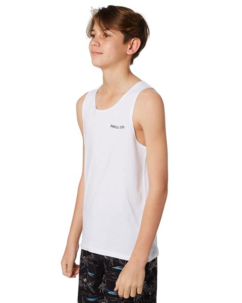 Swell Boys Beyond Singlet Teens White Surfstitch