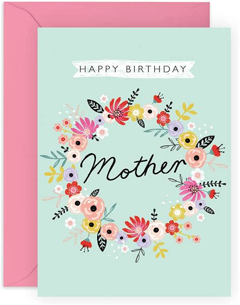 Amazon Com CENTRAL Mother Birthday Card Pretty Gifts Cards For Mom Happy Birthday Card