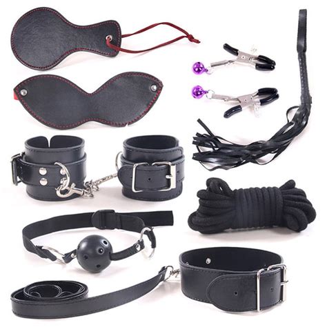 Sex Tools Shop Adult Sex Products 8 Pcsset Role Play Leather Sex Toys