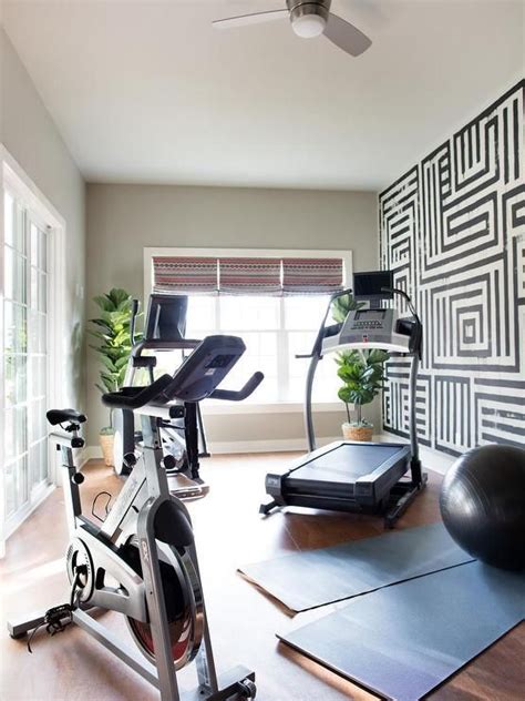 Check spelling or type a new query. Amazing home gym and yoga room boasts a black and white ...