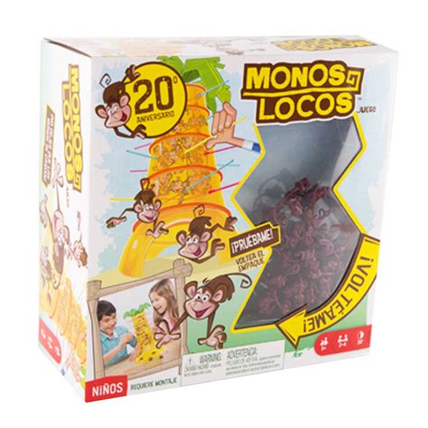 Los monos locos es un gran juego de mesa infantil donde los jugadores no deben permitir que los monos caigan. Monos Locos - Mattel - Jumbo Colombia