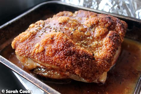 I did alter the recipe a bit, but wow its amazing! Sarah Cooks: The Best Roast Pork Shoulder and my tips for perfect crackling...