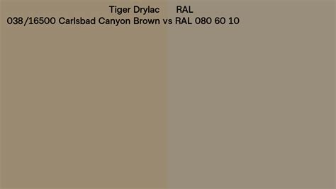 Tiger Drylac 038 16500 Carlsbad Canyon Brown Vs RAL RAL 080 60 10 Side