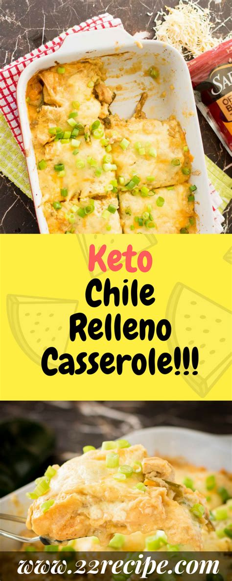 Line a rimmed baking sheet with aluminum foil. Keto Chile Relleno Casserole | Chile relleno casserole ...