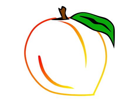 Peach Clipart Georgia Peach Peach Georgia Peach Transparent Free For