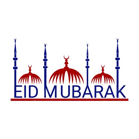 Eid Mubarak Mosque Vector Png Images Eid Mubarak Geetings Design With