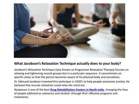 Ppt What Is Jacobsons Relaxation Technique Powerpoint Presentation