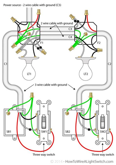 Wiring Diagram For 2 Way Light Switch