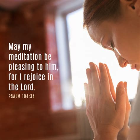 May My Meditation Be Pleasing To Him For I Rejoice In The Lord