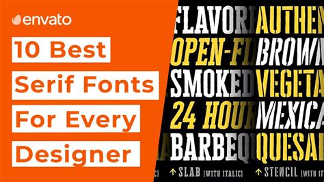 10 Best Serif Fonts That Every Designer Should Have Youtube