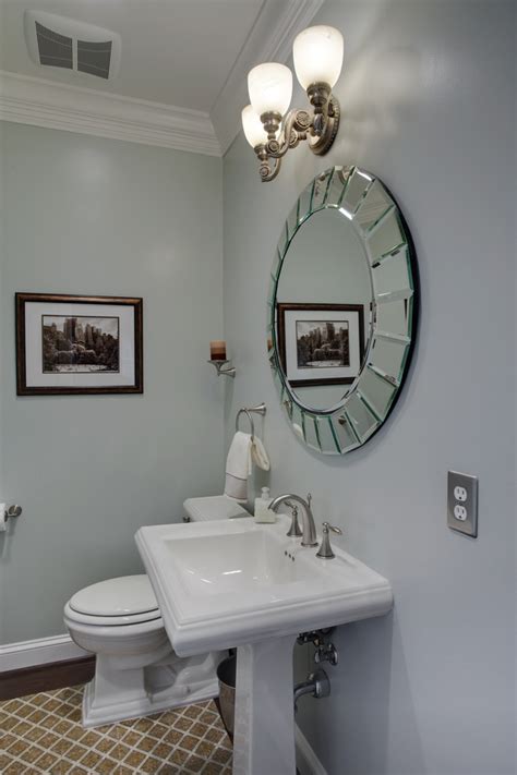 Bright Uttermost Mirrors In Bathroom Transitional With