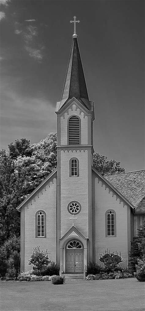Black And White Church Photograph By Brian Mollenkopf