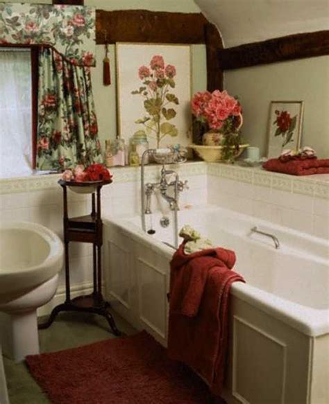 Colorful Bathroom Decorating With Flowers Adds Luxury To Large Or Small