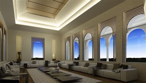 The Interior Design Project For A Luxury Villa In Dubai Sala Marruecos