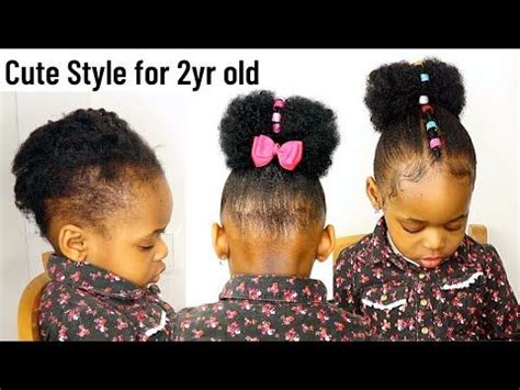 easter hairstyle  toddlers kids  short natural hair  black girls natural