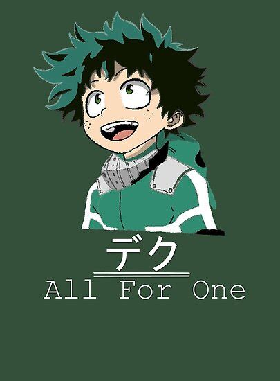 Deku All For One Poster By Lastroseofmay Redbubble