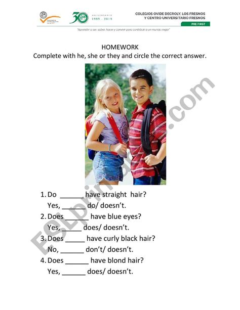 Simple Present Do Does Worksheets