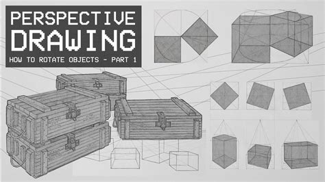 Perspective Drawing 9 Rotating Objects In Perspective Part 1 Youtube