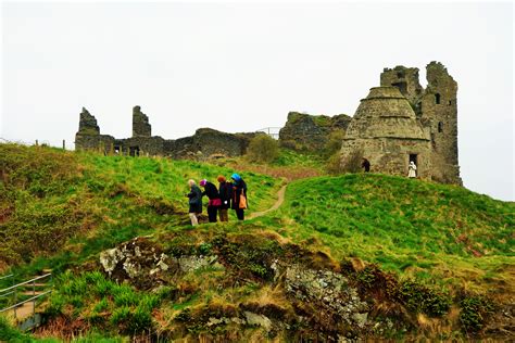 Dunure Castle Is A Stabilised Ruin Located On The Ayrshire Coast