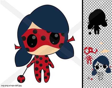 Miraculous Ladybug Instant Download Svg Png Eps Dxf Ai  Etsy