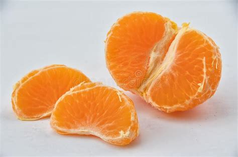 Pierre Naturelle Blanche Orange De Feuille De Fruit De Clémentine Image