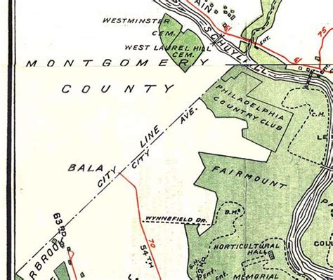 Philadelphia Trolley Tracks 1923 Prt Transit Map Transit Map Map