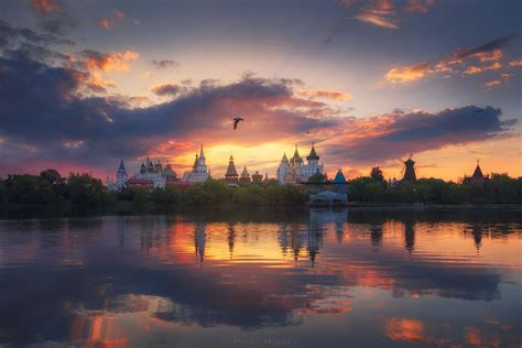 Historical context of a gentleman in moscow. Sunset in the Izmailovo Kremlin in Moscow, Russia | Sunset ...