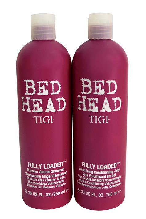 Tigi Bed Head Shampoo And Conditioner Fully Loaded Set 2536 Oz Ea