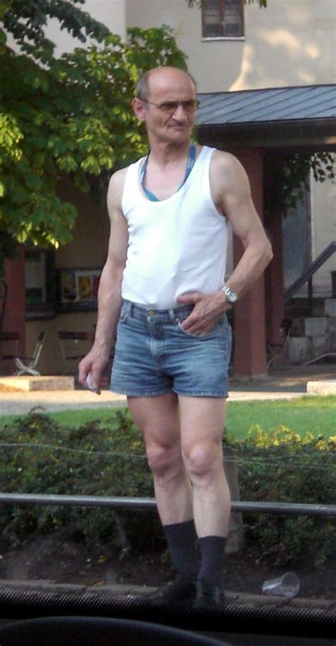 Can Someone Help Me Find A Picture Of A Grandpa With Denim Shorts And A