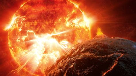 The Dramatic Explosion Of The Red Giant Star Stock Footagered