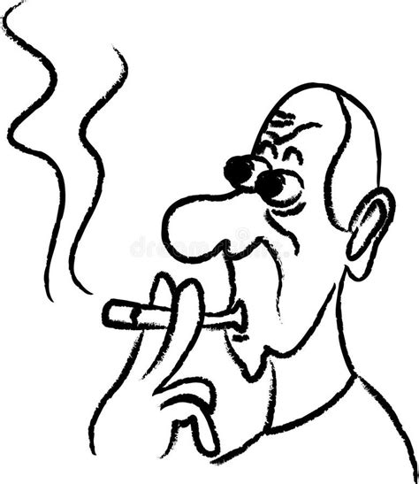Hombre Que Fuma Stock De Ilustración Ilustración De Pulmón 9490075