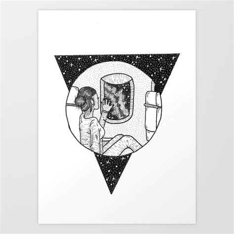 Reach Out And Touch The Cosmos Art Print By Cosmic Illustrations Society6