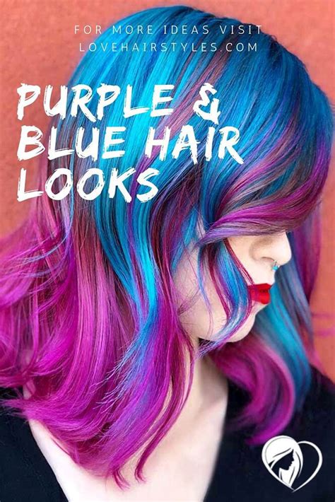 Best Purple And Blue Hair Looks Galaxy Hair Color Pink Purple Blue