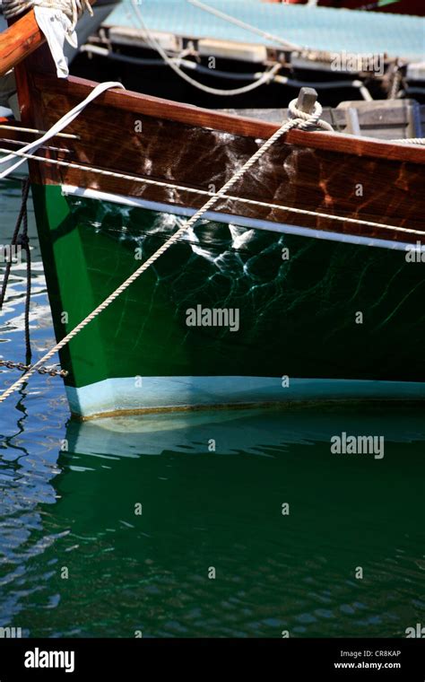 Small Wooden Fishing Boats In Alghero Sardinia Italy Stock Photo Alamy