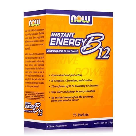 Now Instant Energy B 12 75 Packets Stay Strong Stay Healthy