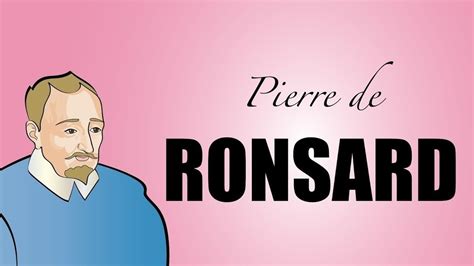 Pierre De Ronsard Sa Vie Biographie Tice Et