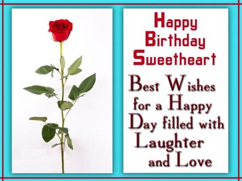Happy Birthday Sweetheart Best Wishes For A Happy Day