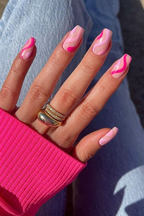 Lookfantastic International Pink Acrylic Nails Pink Nails Nails