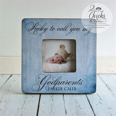 Godmother T Personalized Baptism Picture Frame Godparent Etsy