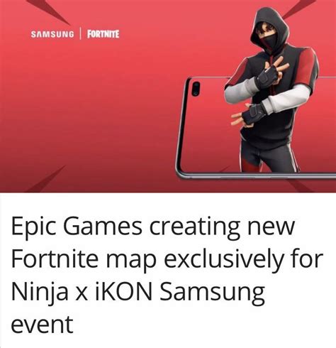 New Fortnite Map For Ninja X Ikon Samsung Event Rfortnitebr