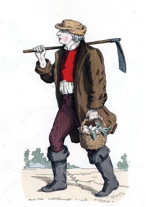 French Peasant Farmer Costume From The 16th To 18th Century Farmer