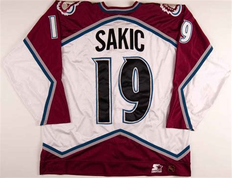 The favorites or whatever #goavsgo. 1996-97 Joe Sakic Colorado Avalanche Game Worn Jersey ...